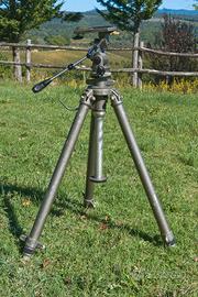 cavalletto Gitzo con cremagliera e testa originale