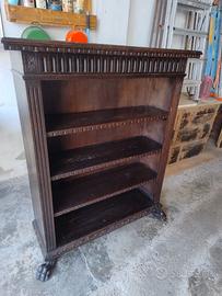 Libreria 4 ripiani zampa di leone