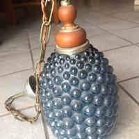 Lampadario bolle blu