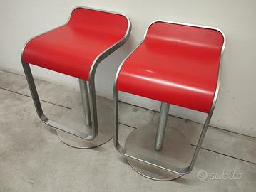 due sedie sgabello 