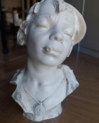 Busto ceramica scugnizzo Mollica