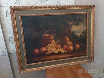 quadro natura morta olio su tela