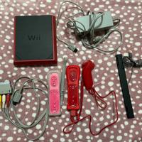 Wii mini rossa + accessori