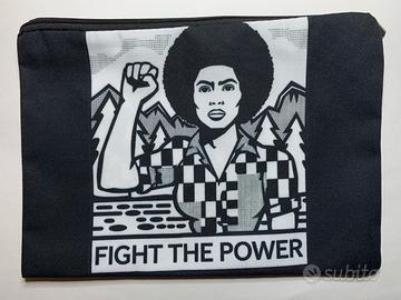 Astuccio beauty case pochette tela Black Panther