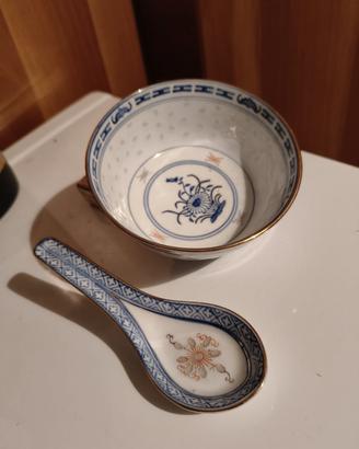 ciotole di riso c cucchiaio mestolino set nuovo