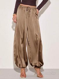 Pantaloni in raso jogger/harem tg Xs/S