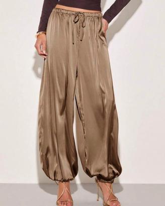 Pantaloni in raso jogger/harem tg Xs/S