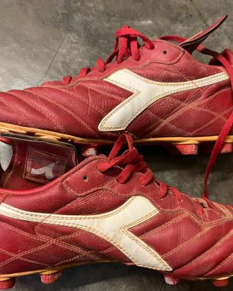 Scarpe da calcio diadora rosse nr 41
