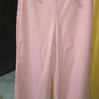 Pantalone elegante rosa cipria