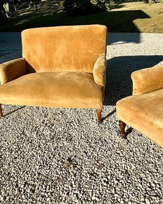 Salottino vintage modernariato divanetto poltrone