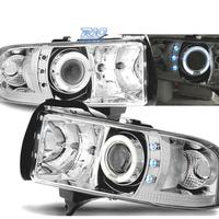 FARI PER DODGE RAM 94-01 LED OCCHI ANGEL CROMATO