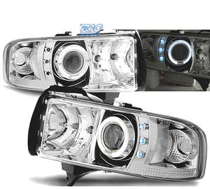 FARI PER DODGE RAM 94-01 LED OCCHI ANGEL CROMATO