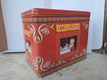 Scatola in latta Oro Saiwa