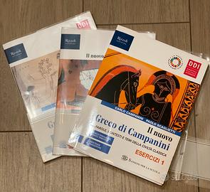 Set 3 libri Greco di Campanini ginnasio INTATTI