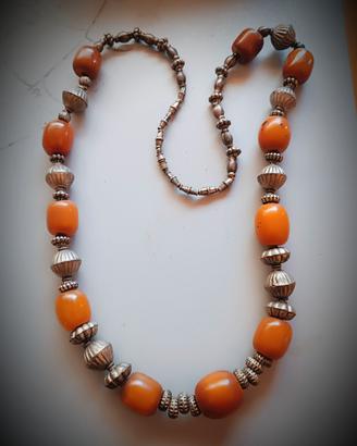 Collana vintage Argento/ Bachelite 