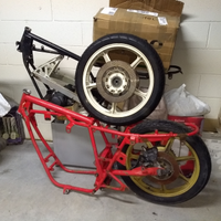 Moto Morini 350 k1 telaio con documenti