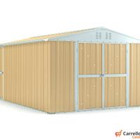 Box capanno acciaio lamiera 327x459cm beige