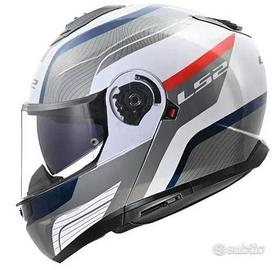 CASCO MODULARE FF908 LS2 STROBE 2 MONZA LUCIDO BIA