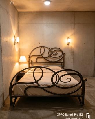 Letto Capriccio in ferro battuto, 1 piazza e mezza