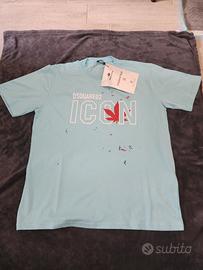 Titolo: Maglietta Dsquared2 "Icon" - Azzurro Ghiac