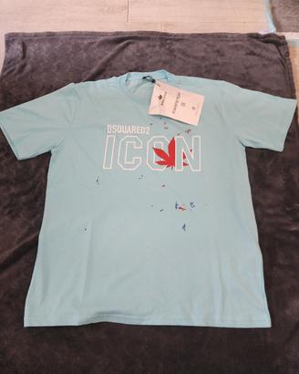 Titolo: Maglietta Dsquared2 "Icon" - Azzurro Ghiac