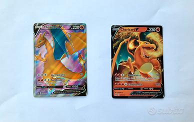 Carte pokemon charizard V-edizioni rare!