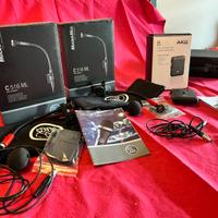 2 microfoni MicroMic  con Mini mixer AKH