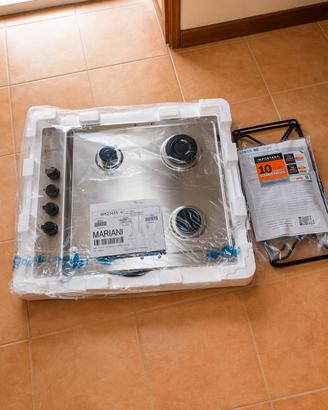 piano cottura a gas Indesit 4 fuochi