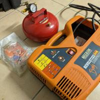 compressore portatile + serbatoio aria