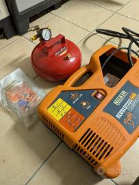 compressore portatile + serbatoio aria
