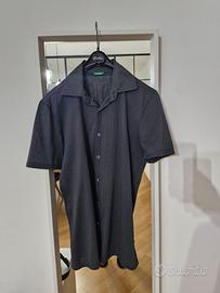 Camicia uomo grigio scuro elegante casual