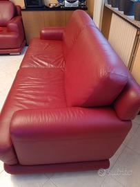 Divano in pelle 3 posti