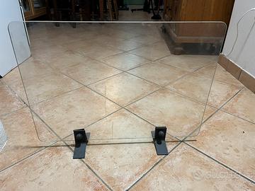 Parascintille in vetro temperato per caminetto