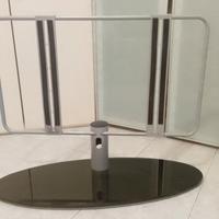 supporto TV con base in cristallo
