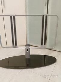 supporto TV con base in cristallo