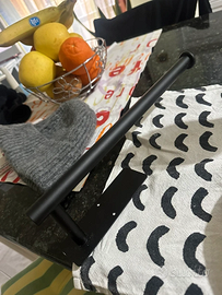 Porta rotolo da cucina nero