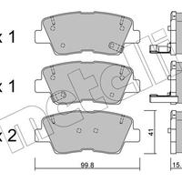 Pastiglie Freni post Hyundai i30, i40 - Kia C