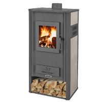 Termostufa a legna ginevra 20-22kw idro 