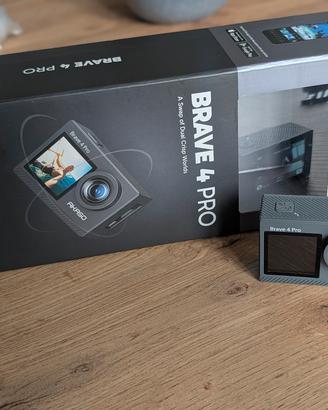 📸 AKASO BRAVE 4 PRO ACTIOM CAM 4K + maniglia 
