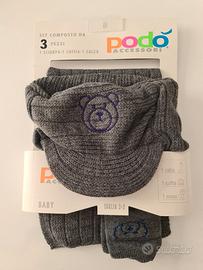 Set 3 pezzi bimbo Grigio