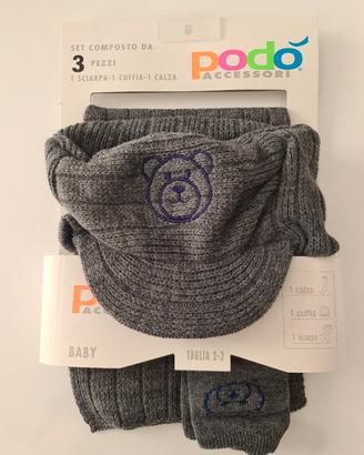 Set 3 pezzi bimbo Grigio