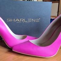 Décolleté pelle fuxia