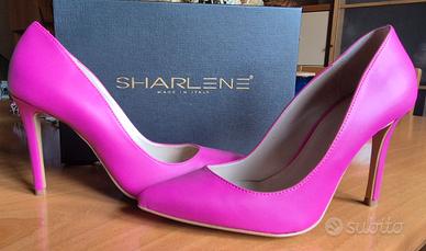 Décolleté pelle fuxia