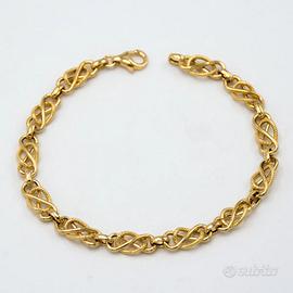 Bracciale donna in oro giallo 18 kt E.2537