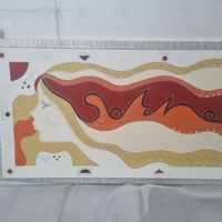 Quadro donna aerografato a mano 160×90cm Decor Art