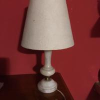 Abatjour lampada vintage in onice