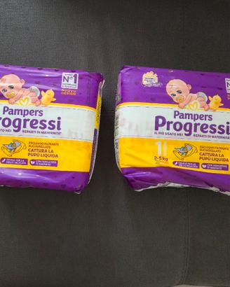56 Pannolini Pampers Progressi Taglia 1