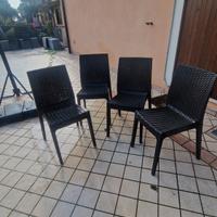  6 sedie esterno 