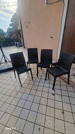  6 sedie esterno 