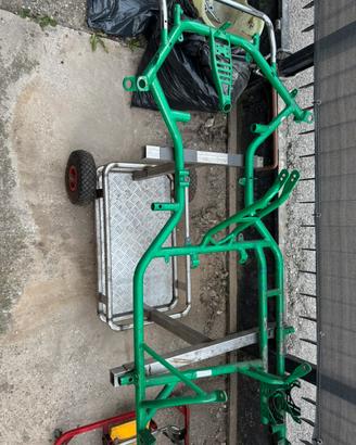 Telaio TONY KART, sedile, carene Parolin, supporti